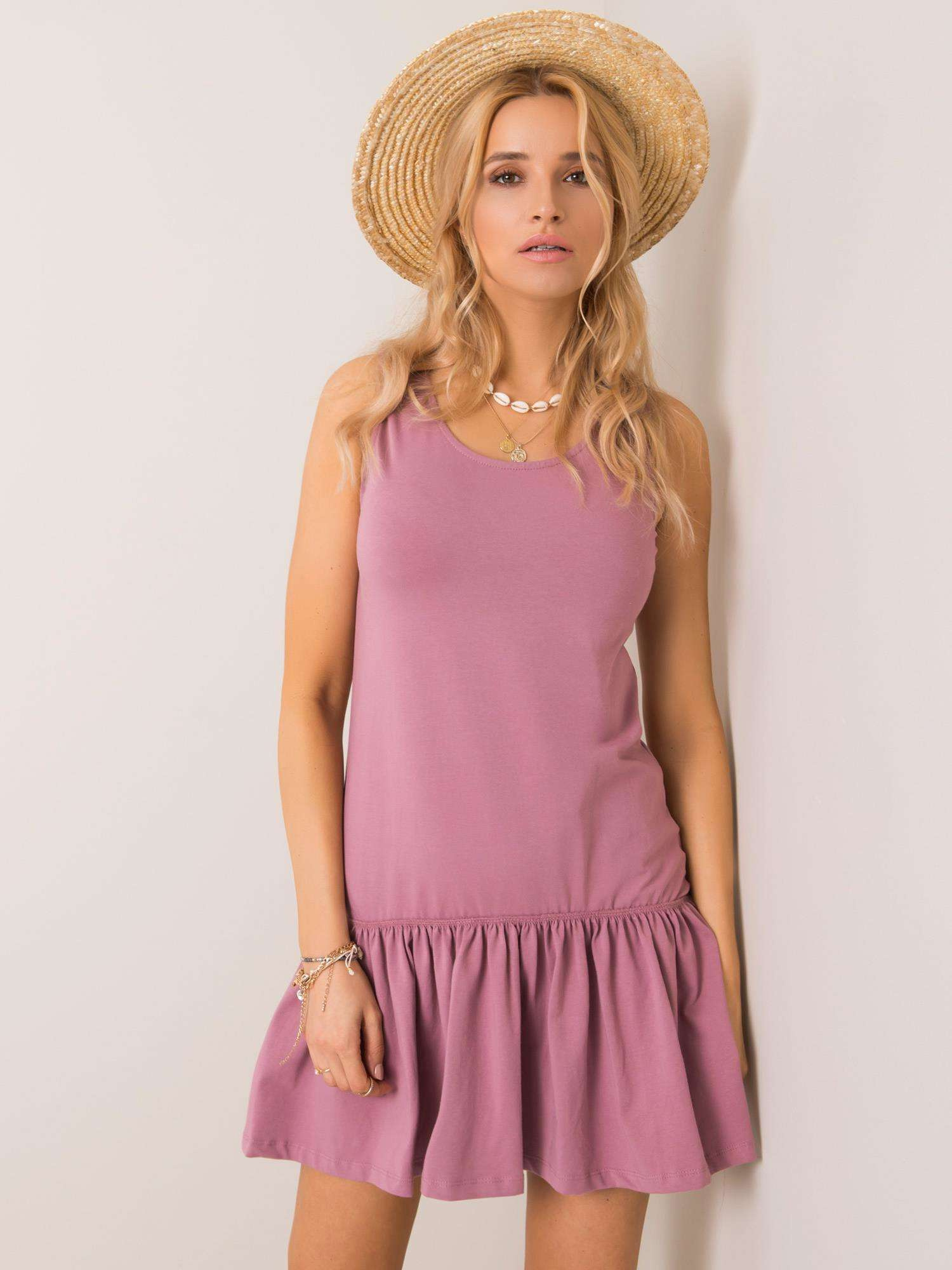 Dámske fialové šaty RV-SK-5632.31P-purple Veľkosť: L