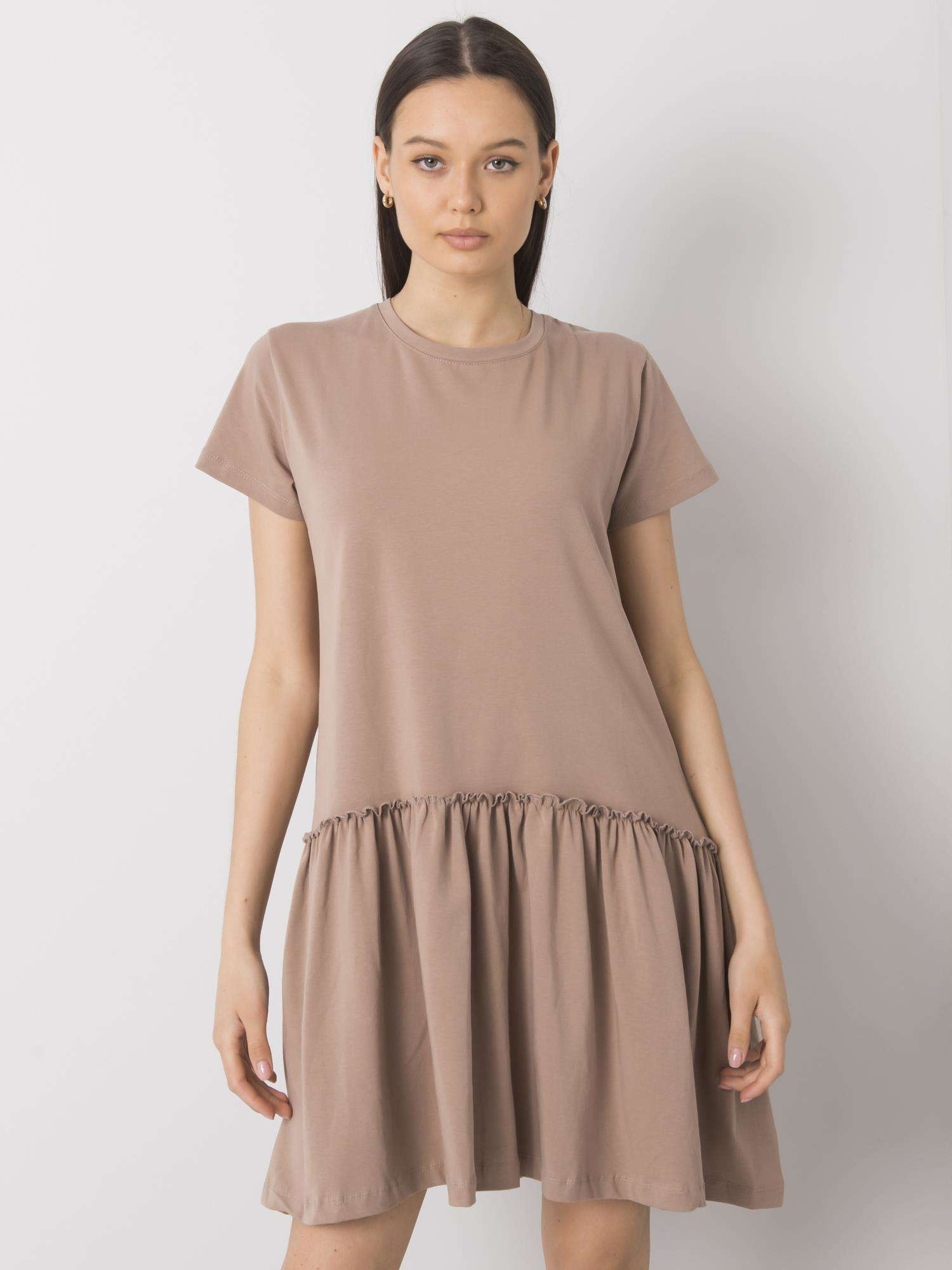 Béžové šaty Cammie FA-SK-6927.21P-beige Veľkosť: ONE SIZE