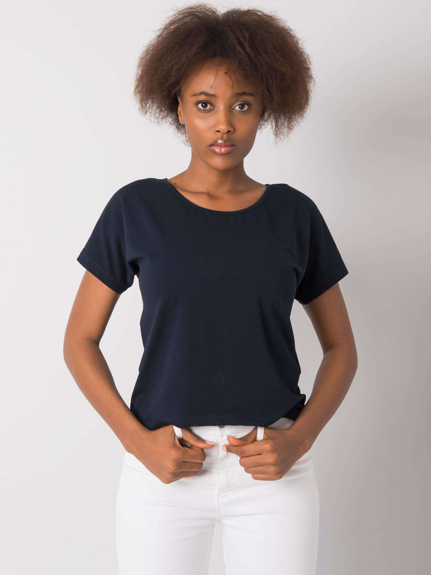 Tmavomodré dámske tričko -RV-TS-4693.19-blue Veľkosť: XL