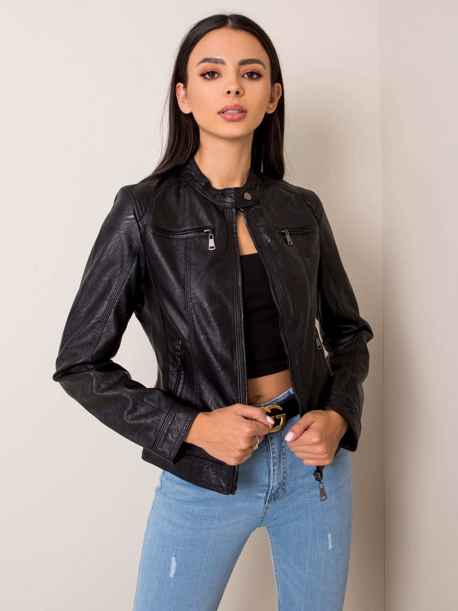 Dámska čierna bunda NM-DE-KR-FF001.16X-black Veľkosť: S