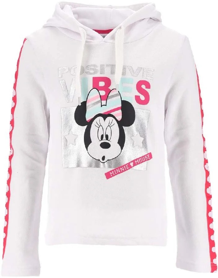 Biela dievčenská mikina Minnie Mouse Veľkosť: 116