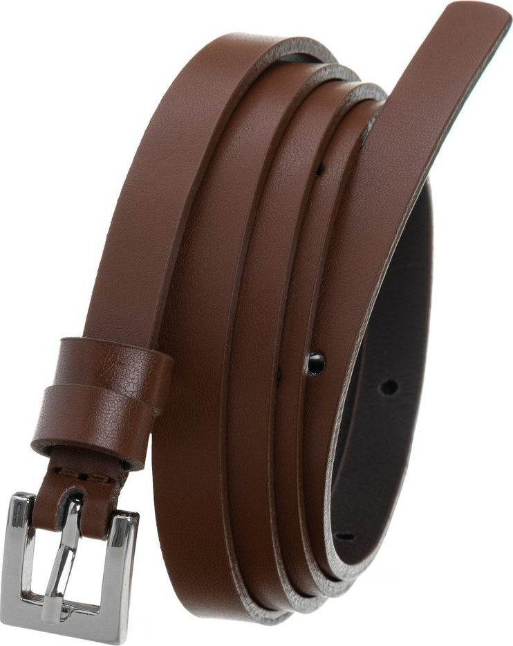 Tmavo hnedý dámsky úzky opasok PD-NL-1-105 Veľkosť: ONE SIZE