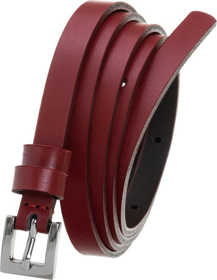 Červený dámsky úzky opasok PD-NL-1-105 Veľkosť: ONE SIZE