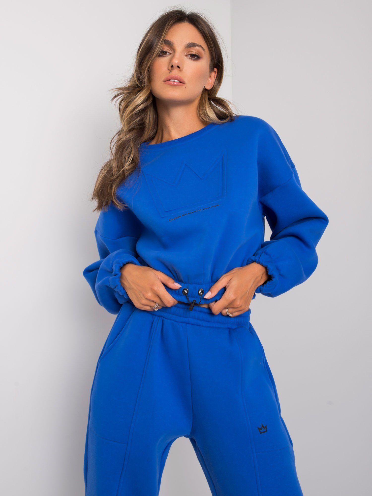 Modrá dámska tepláková súprava EM-KMPL-529.90-blue Veľkosť: M