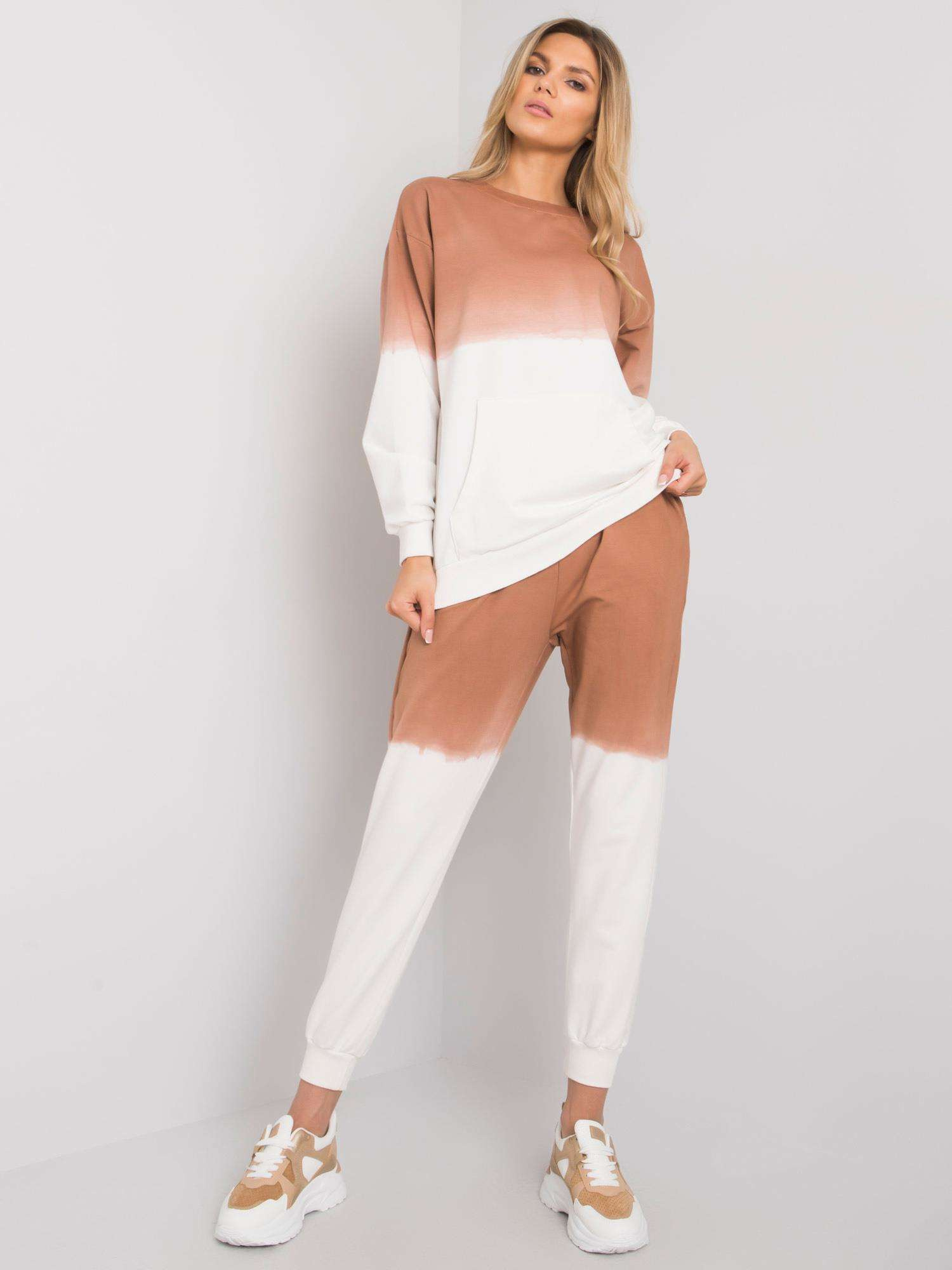 Hnedo-biela Ombré súprava Velinda FA-KMPL-7296.04P-brown-white Veľkosť: ONE SIZE