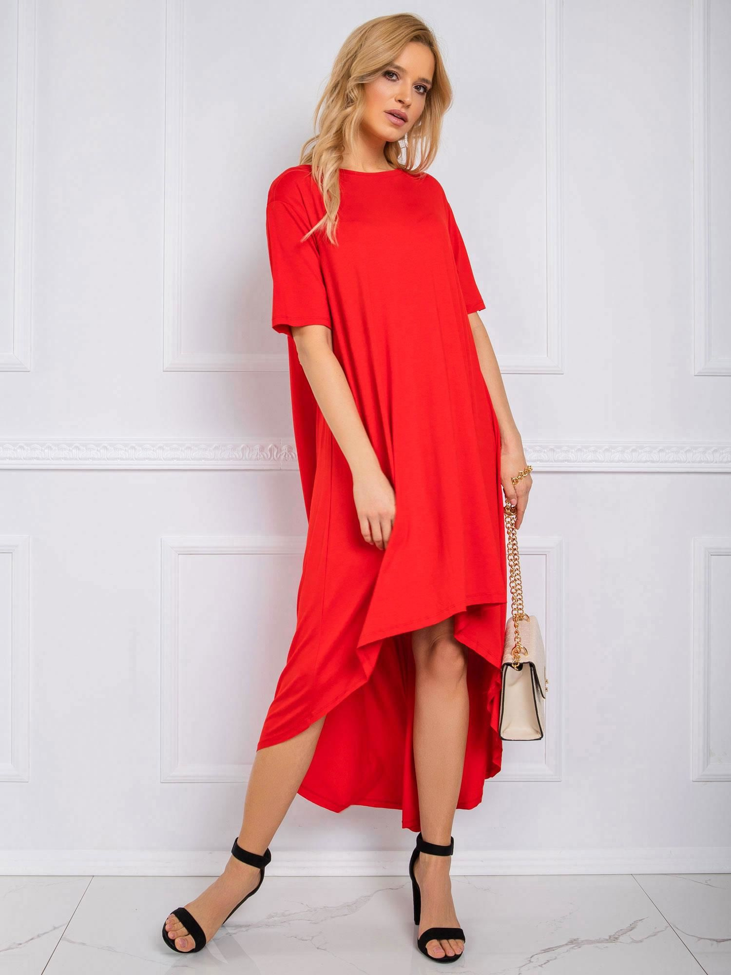 Dámske červené šaty RV-SK-R4889.09-red Veľkosť: S/M