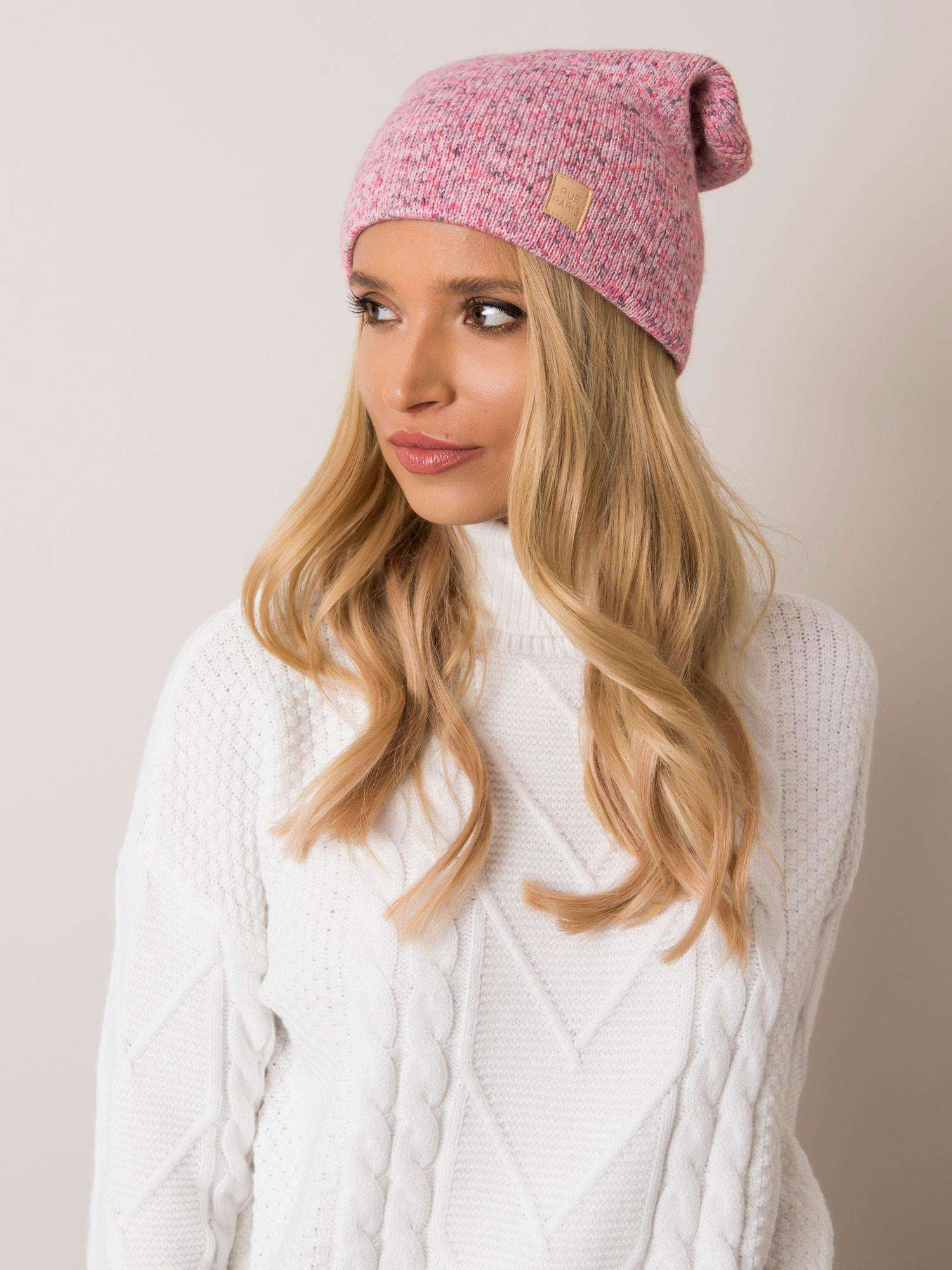 Ružová dámska čiapka JK-CZ-6.15-pink Veľkosť: ONE SIZE