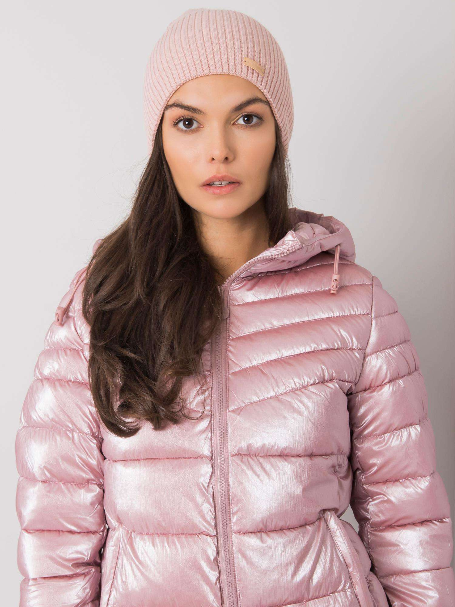 Púdrová dámska čiapka -JK-SK-21.96-light pink Veľkosť: ONE SIZE