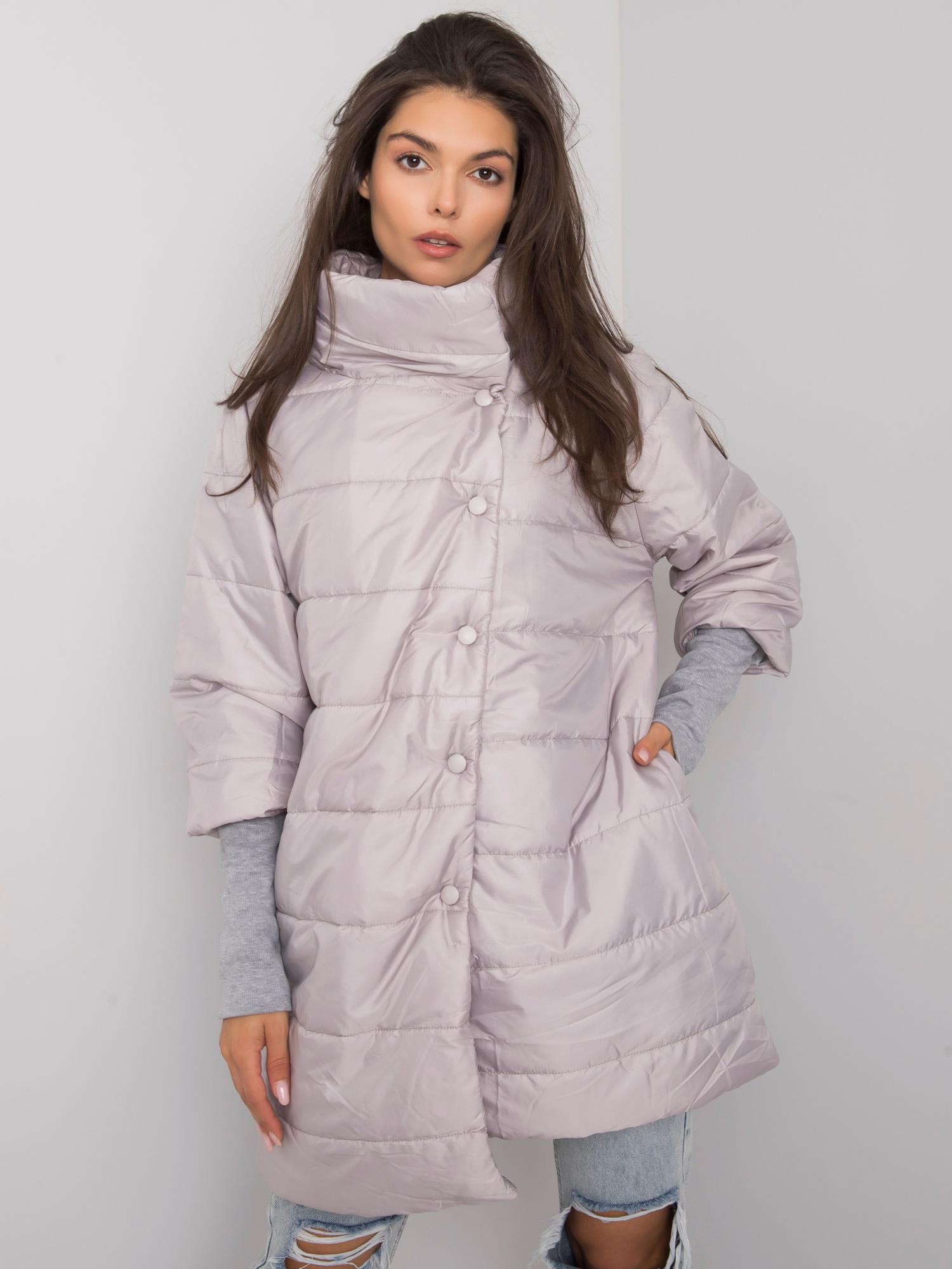 Strieborná zimná prešívaná bunda EM-KR-750.12P-silver Veľkosť: ONE SIZE