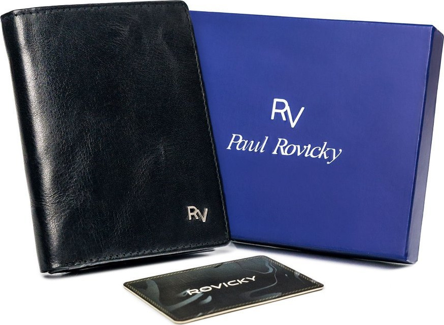 Čierna pánska peňaženka Rovicky L014 RV-7680272-8633 BL Veľkosť: ONE SIZE