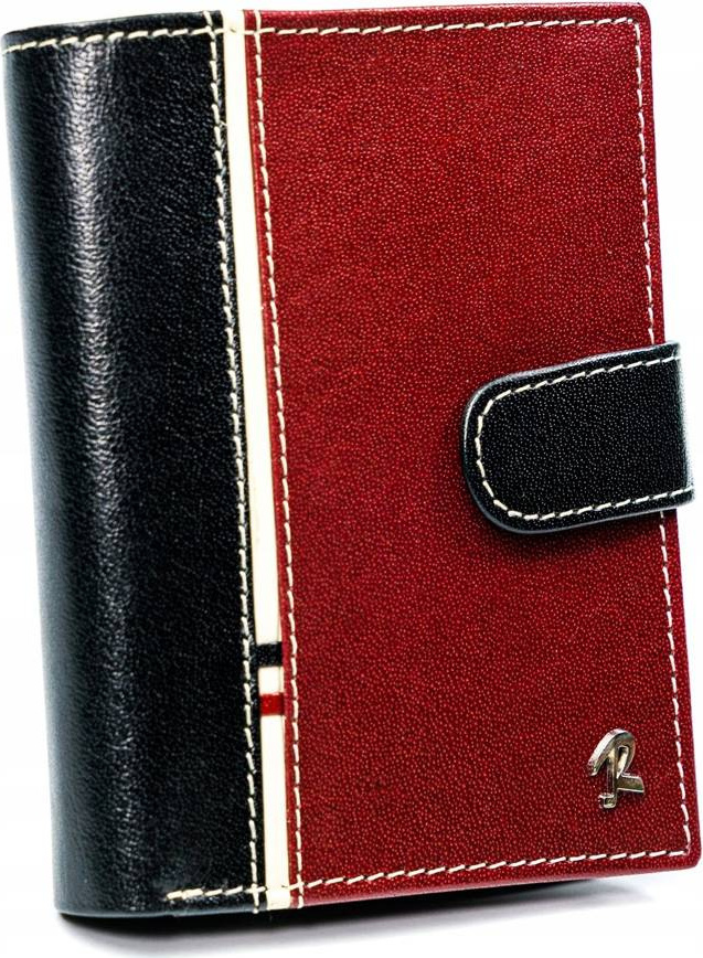 Červeno-čierna pánska peňaženka Rovicky L007 326L-RBA-D BLACK-RED Veľkosť: ONE SIZE
