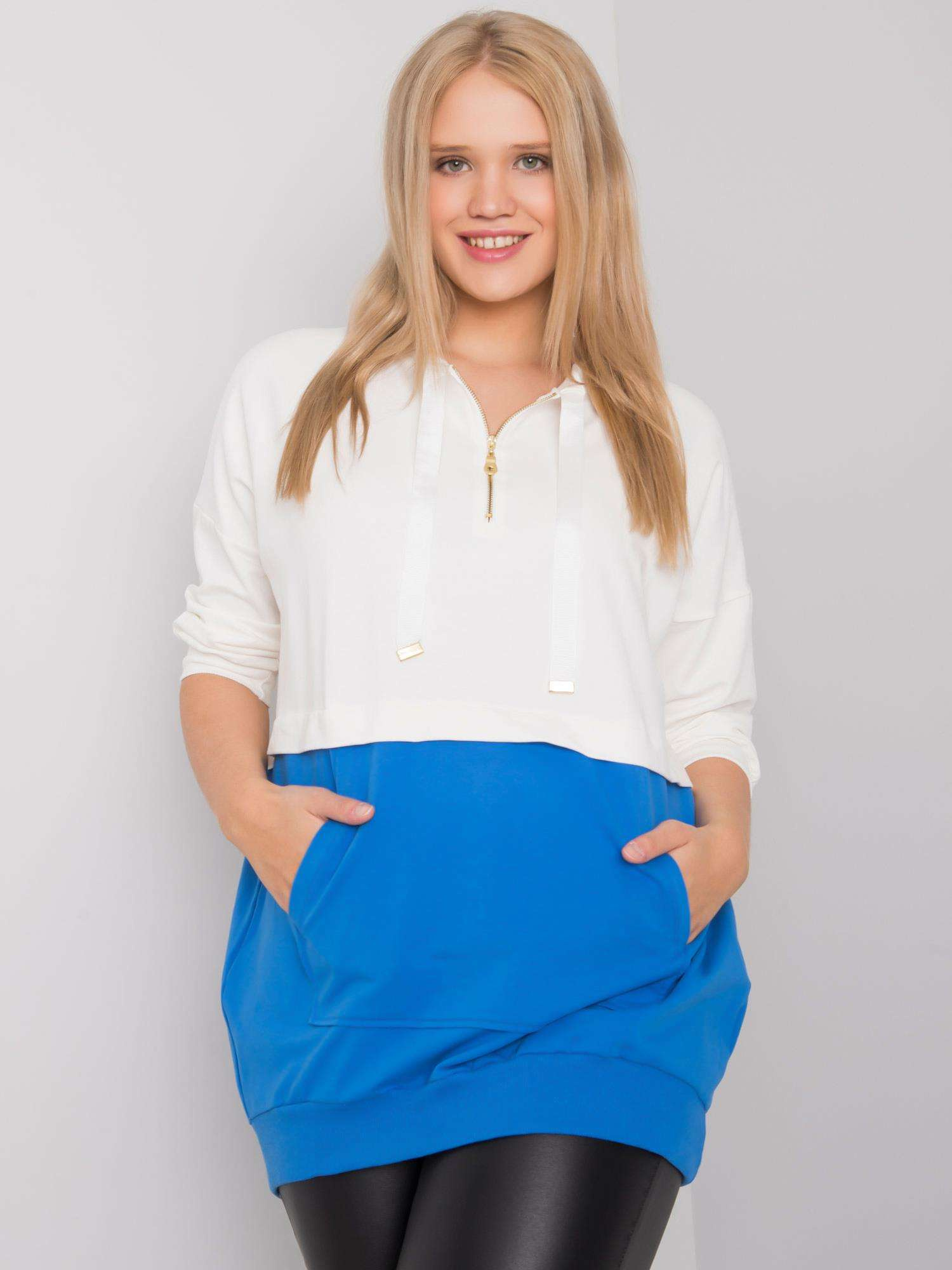 Originálna tunika Philomena - biela / modrá RV-TU-6851.28 Veľkosť: ONE SIZE