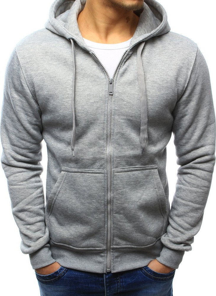 Pánska mikina s kapucňou šedá bx2412 Veľkosť: 2XL