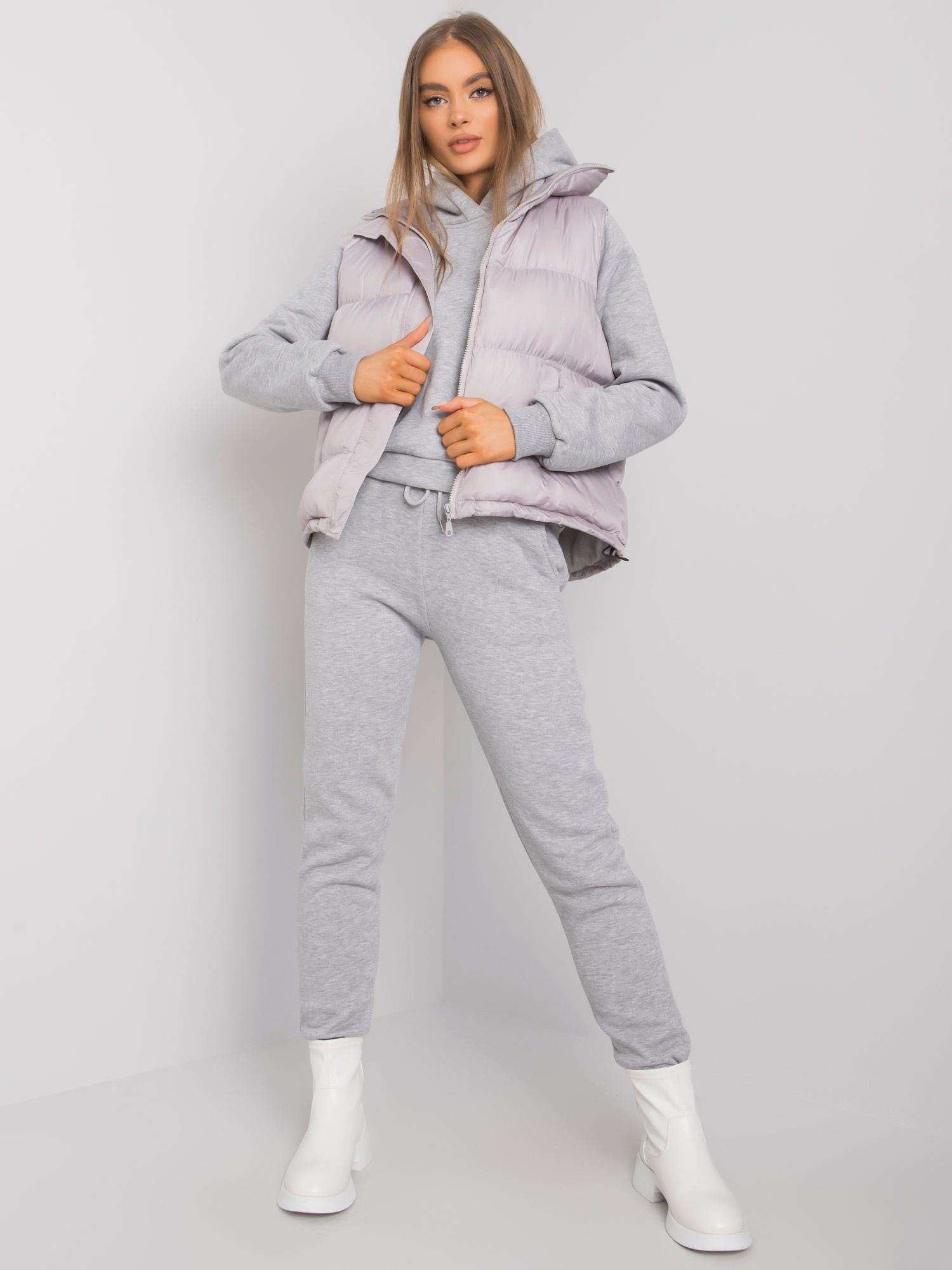 Šedý komplet 3v1 EM-KMPL-645.98P-grey Veľkosť: S/M