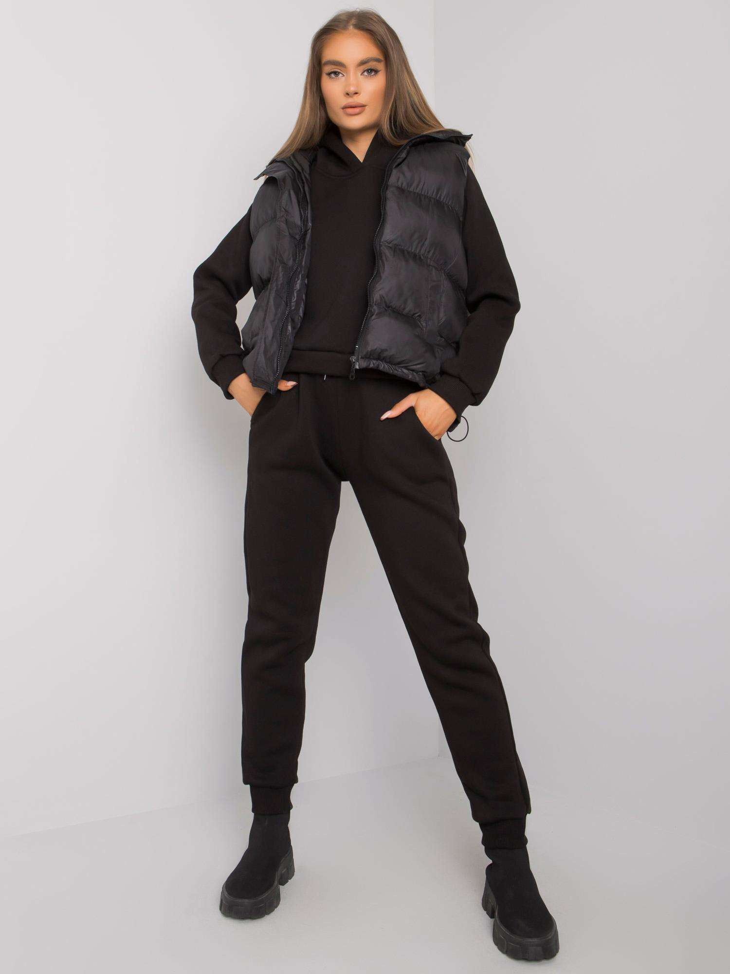 Čierny komplet 3v1 EM-KMPL-645.98P-black Veľkosť: L/XL