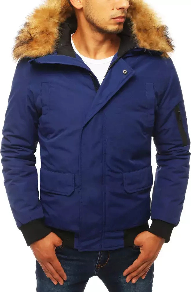 Tmavomodrá pánska zimná bunda TX3943 Veľkosť: 2XL