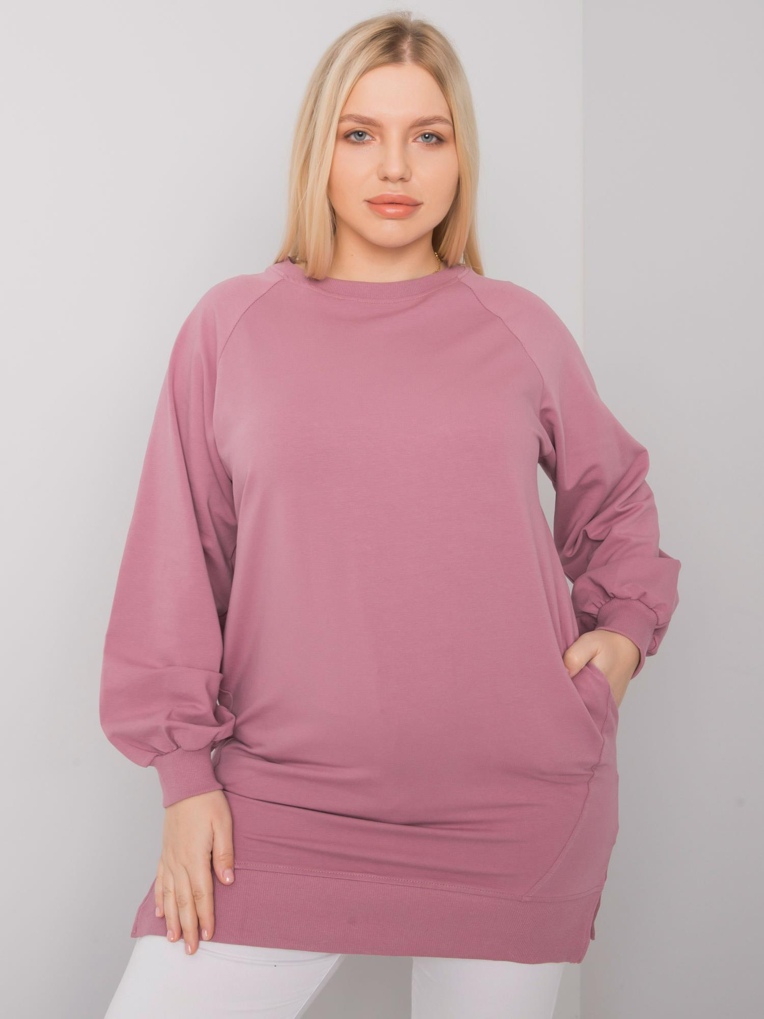 Ružové dámske tričko s vreckami RV-BZ-7227.95-pink Veľkosť: ONE SIZE