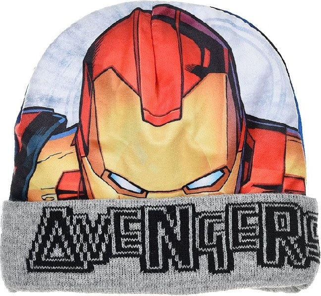 Šedá chlapčenská zimná čiapka Avengers Veľkosť: 52