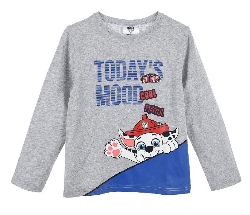 Šedé dlhé tričko Paw Patrol Veľkosť: 98