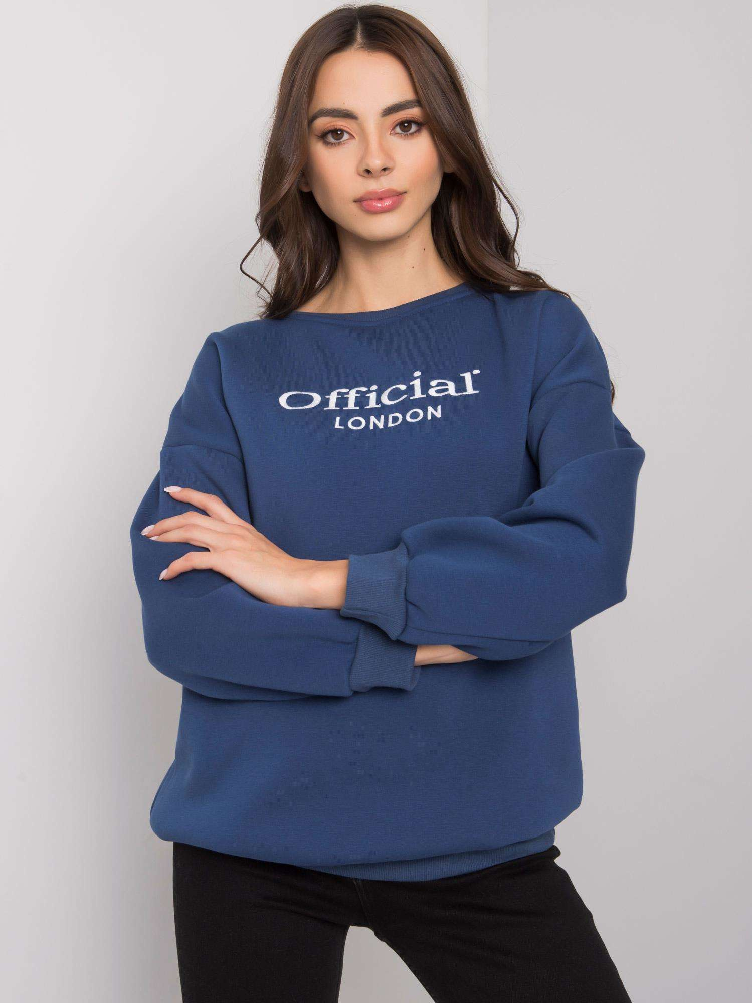 Modrá mikina Official London EM-BL-702.46-navy Veľkosť: S/M