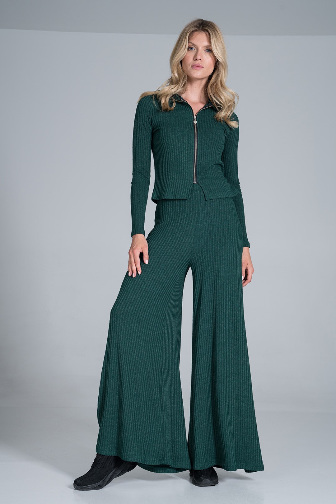 Zelené pletené zvonáče M820 Green Veľkosť: S/M