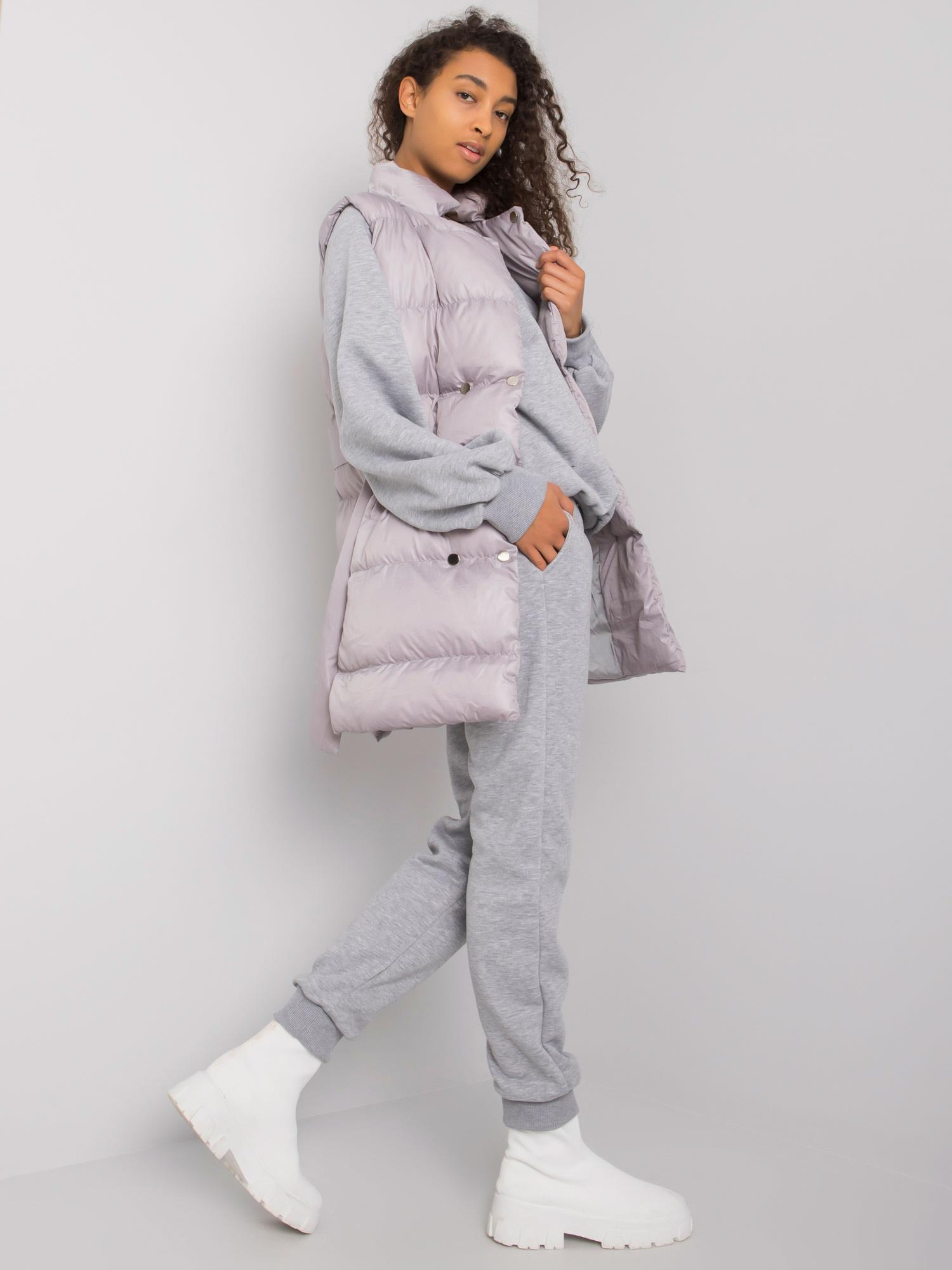 Šedý trojdielny set s vestou Minneola EM-KMPL-646.96P-grey Veľkosť: S/M