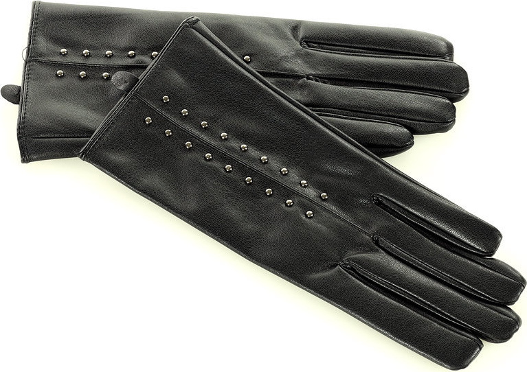 Čierne elegantné zdobené rukavice (r35) Veľkosť: ONE SIZE