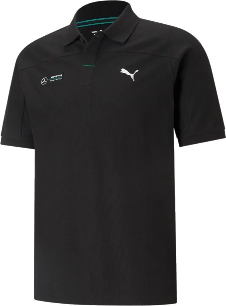 Čierna pánska polokošeľa Puma Mercedes F1 Polo 599614-01 Veľkosť: XS