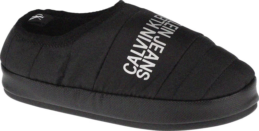 ČIERNE DÁMSKE ŠĽAPKY CALVIN KLEIN HOME SHOE SLIPPER W WARM LINING YW0YW00412-BEH Veľkosť: 40