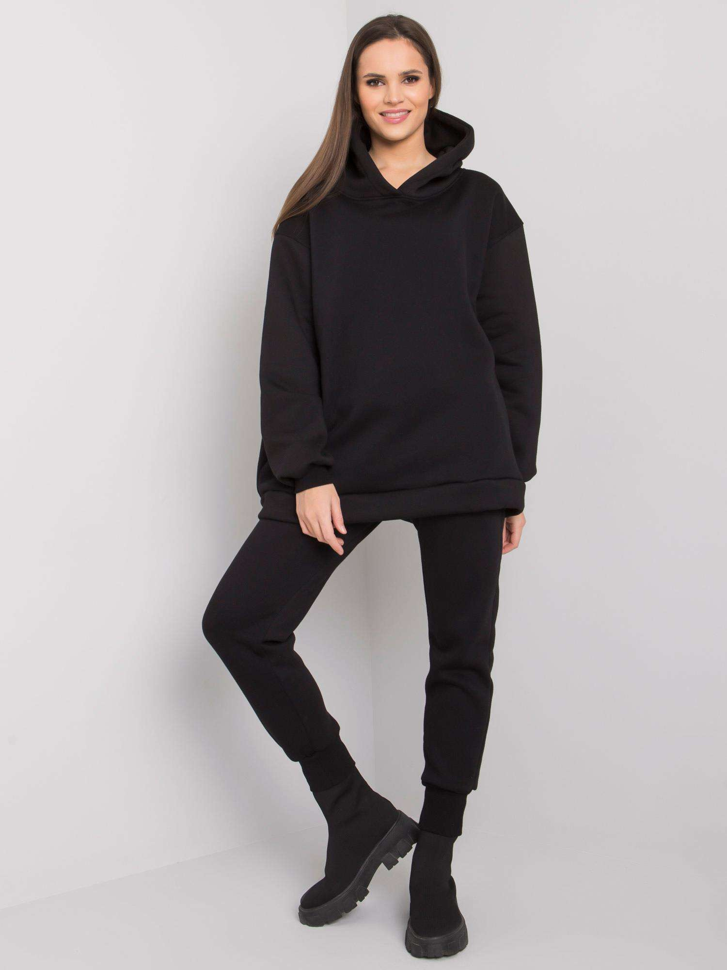 Čierna dámska tepláková súprava RV-KMPL-7372.26X-black Veľkosť: S/M