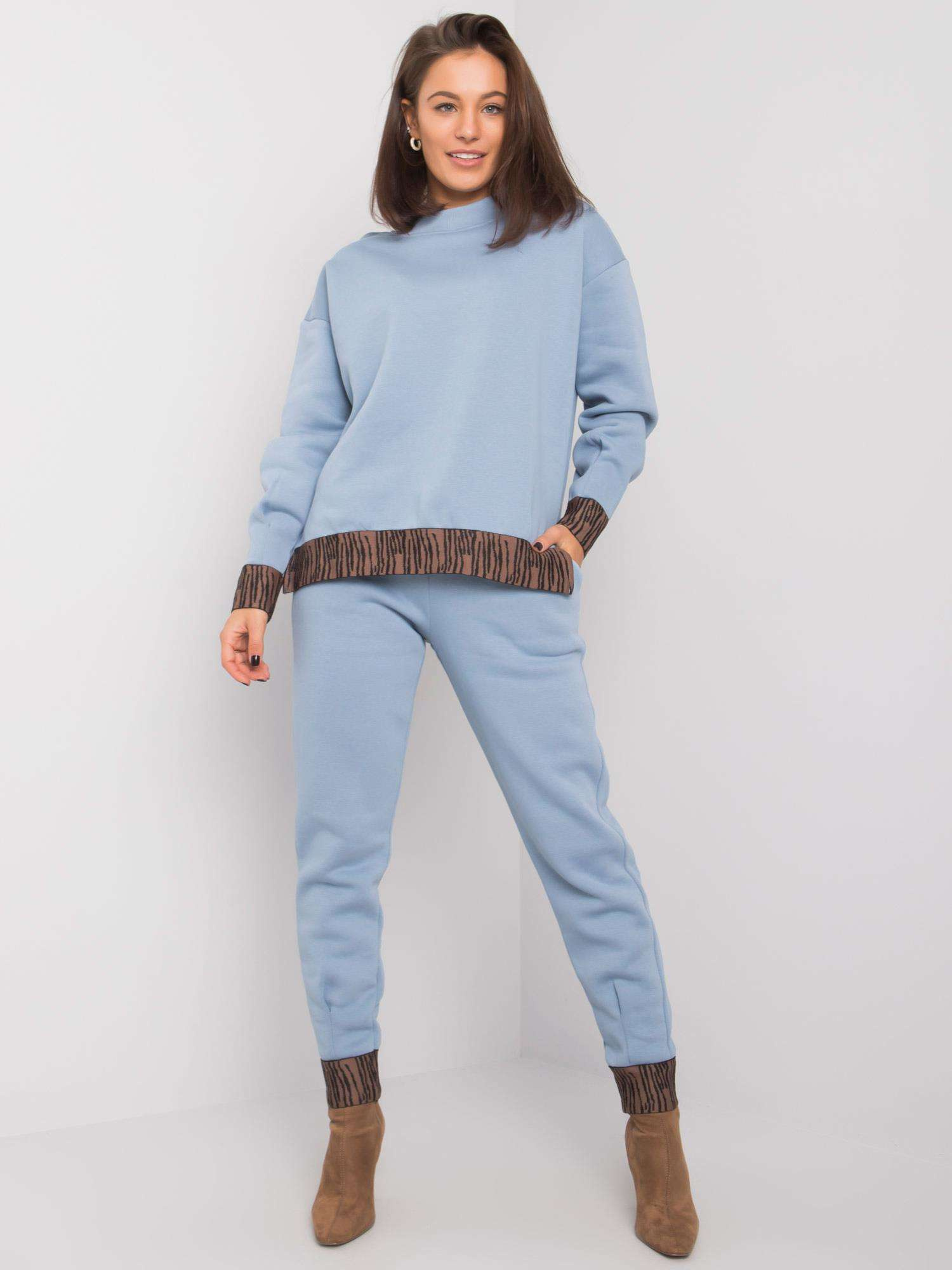 Svetlomodrá dámska tepláková súprava FA-KMPL-6497.05P-light blue Veľkosť: L/XL