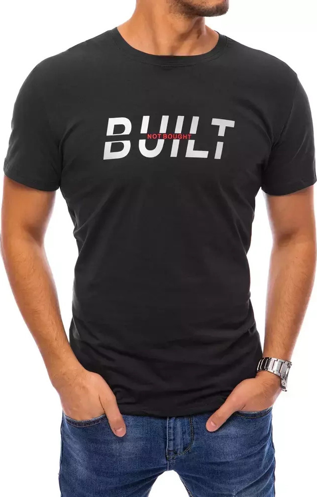 Čierne tričko "Built not bought" RX4721 Veľkosť: 2XL