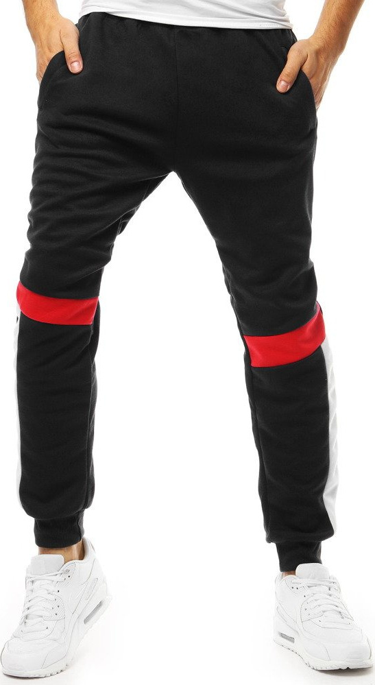 Čierne tepláky s farebnými vsadkami UX3542 Veľkosť: M