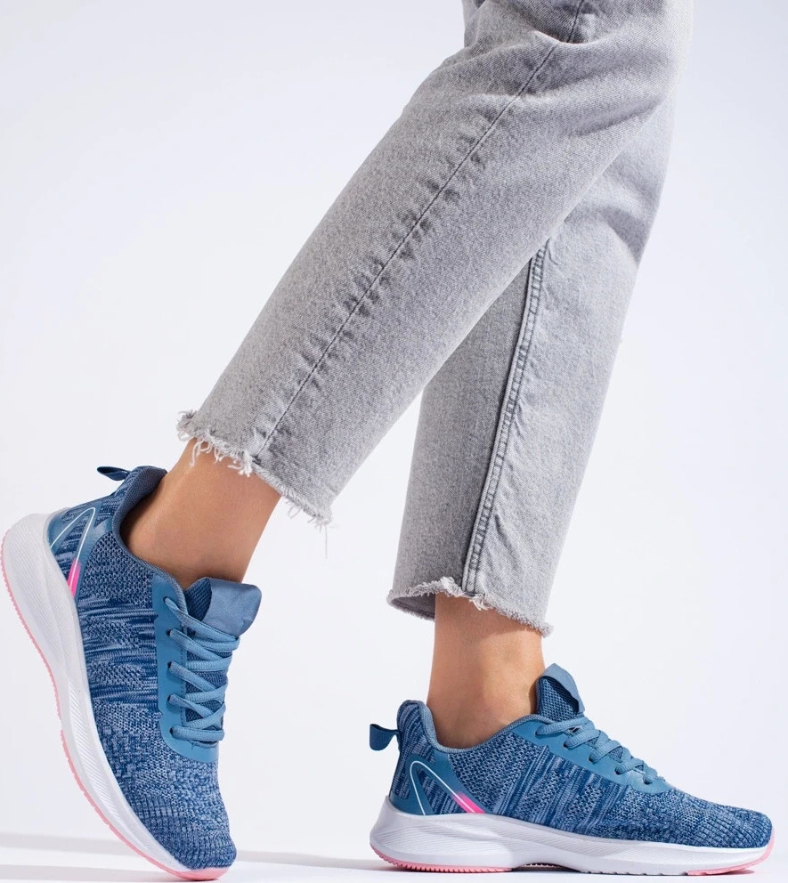 MODRÉ TEXTILNÉ ŠPORTOVÉ TOPÁNKY B05-2LT.BL Veľkosť: 37