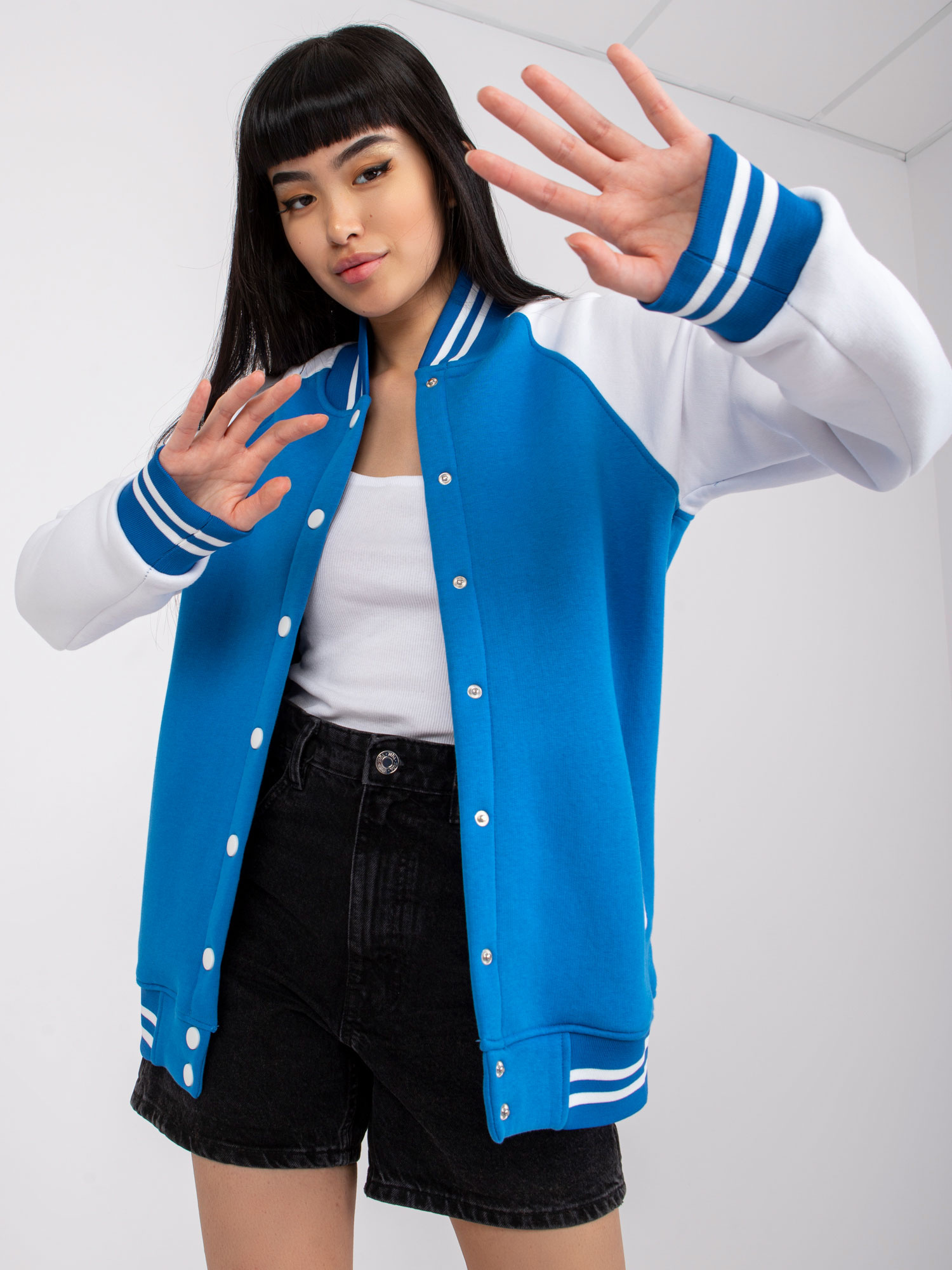 Modro-biely bomber Porto -RV-BL-7351.28X-white-blue Veľkosť: S/M