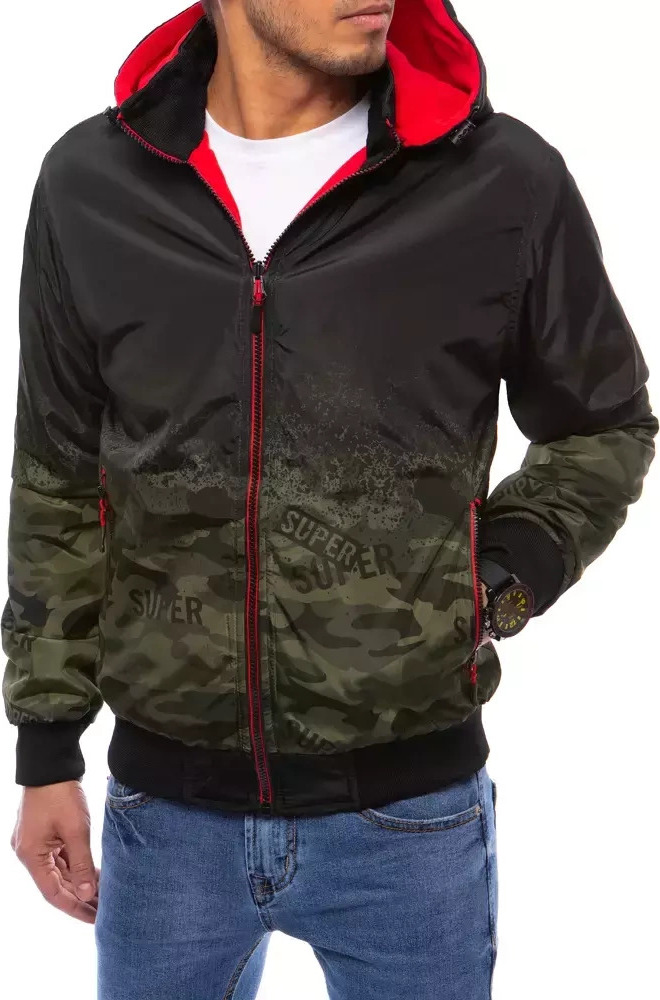 Čierno-červená pánska obojstranná bunda TX4059 Veľkosť: M