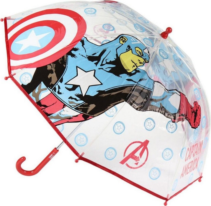 Priehľadný dáždnik Marvel Captain America Veľkosť: ONE SIZE