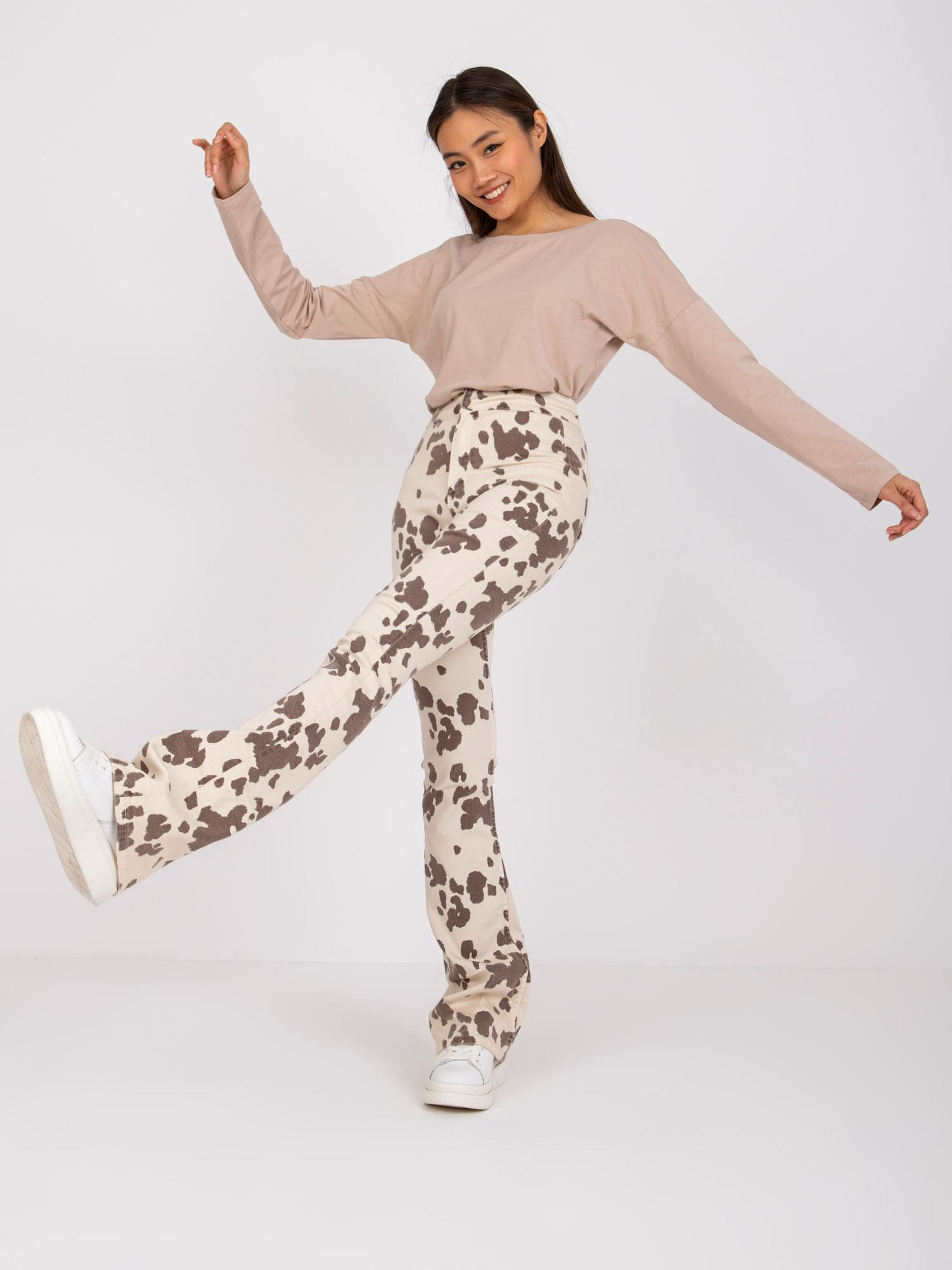 Béžová basic blúzka Larissa -RV-BZ-5890.10-beige Veľkosť: S