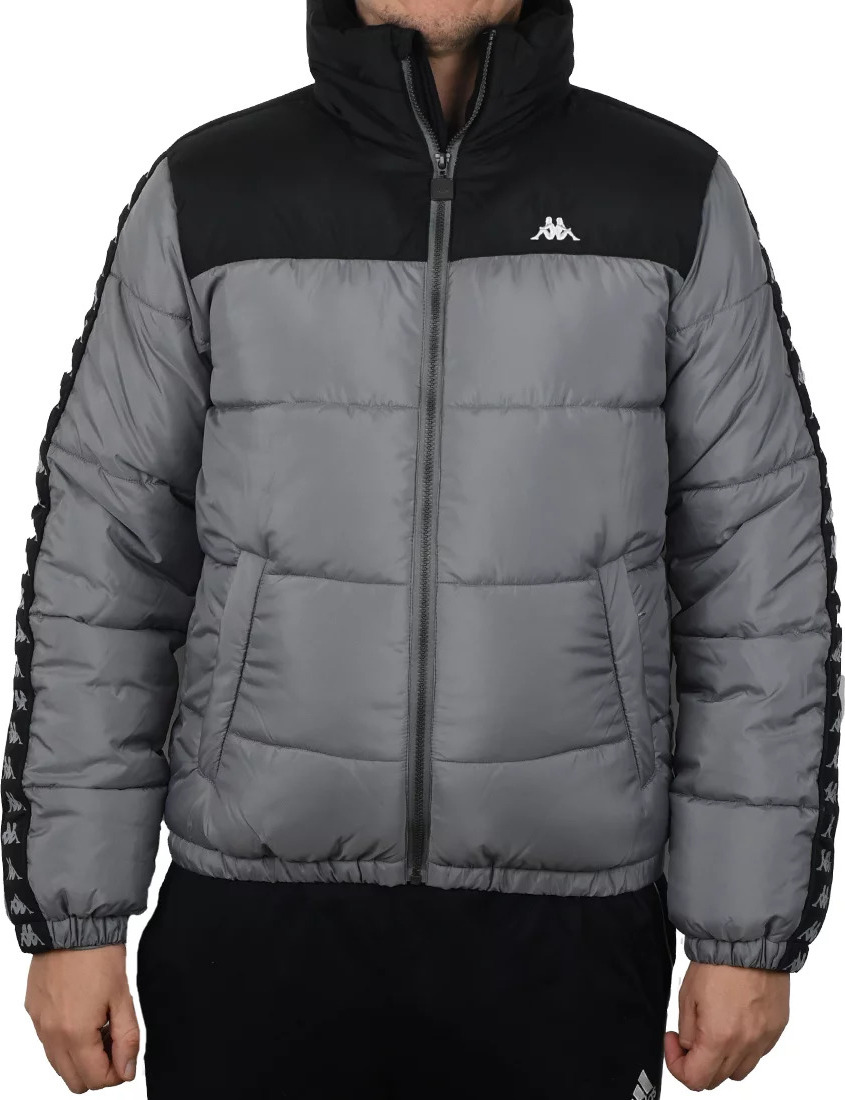 Sivá pánska zimná bunda Kappa Jar Jacket 310017-18-4016 Veľkosť: 2XL