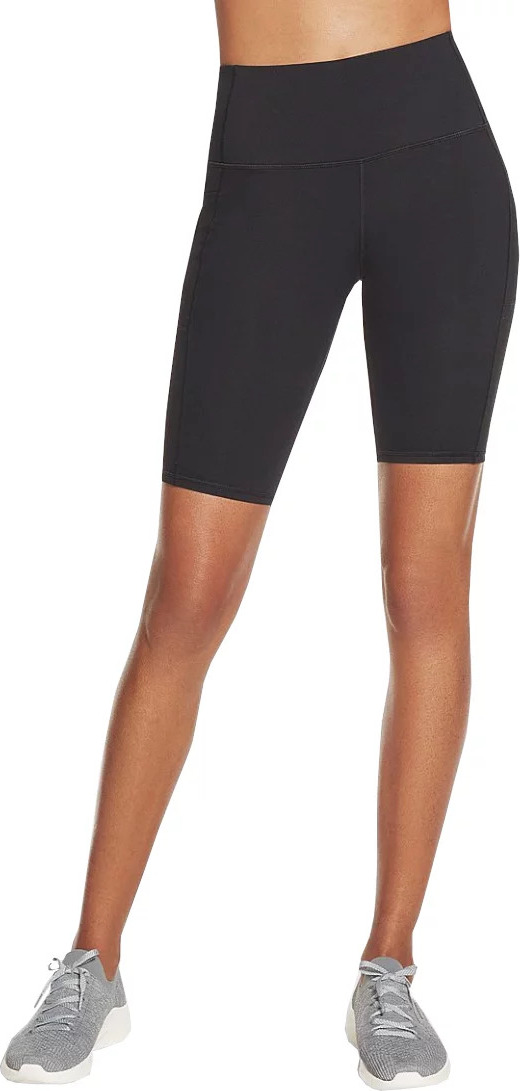 Čierne dámske biker shorts Skechers Go Walk High Waisted Bike Short W3SH53-BLK W3SH53-BLK Veľkosť: L