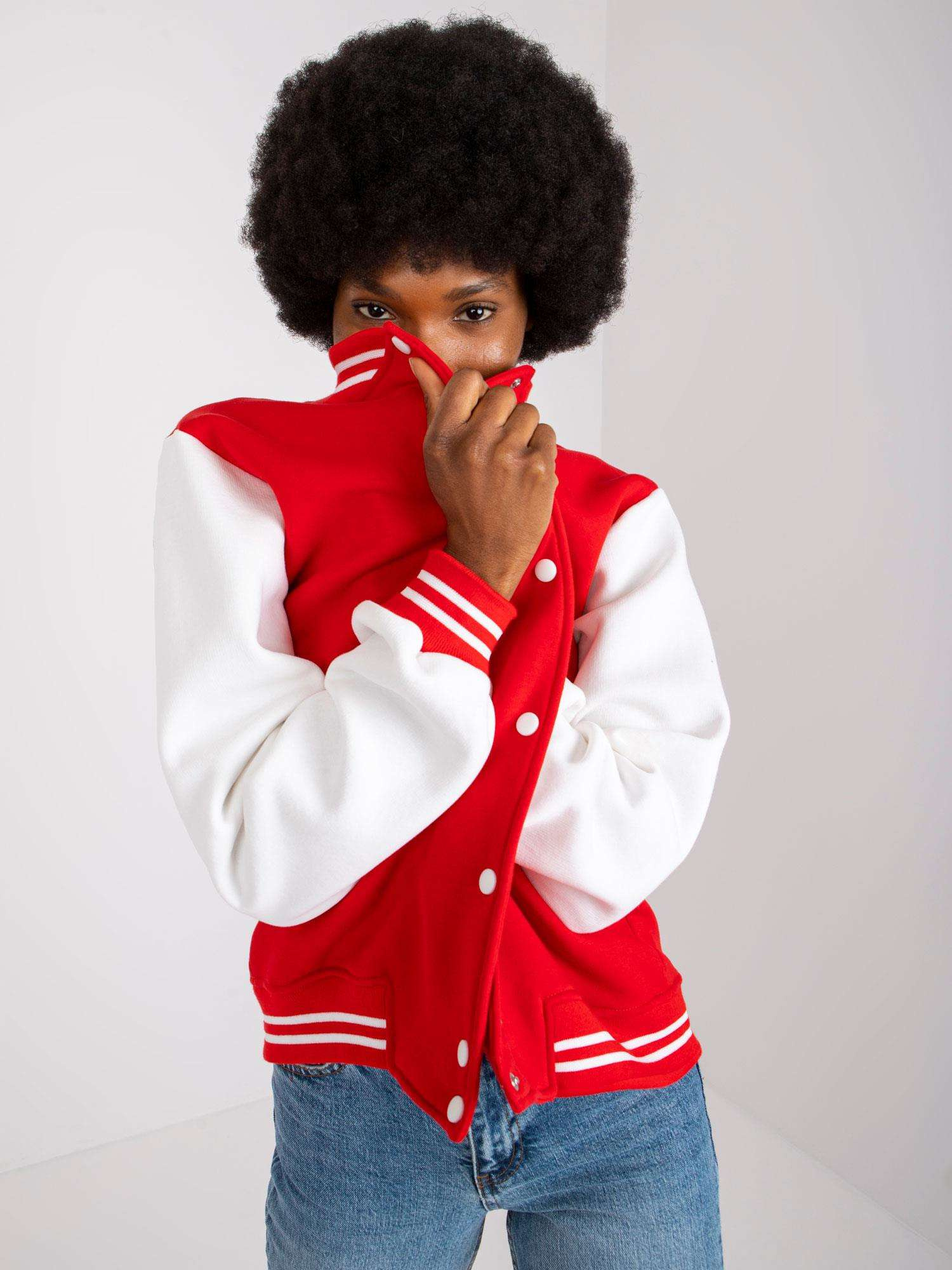 Červeno-biely bomber Menorca -EM-BL-722.44P Veľkosť: L/XL