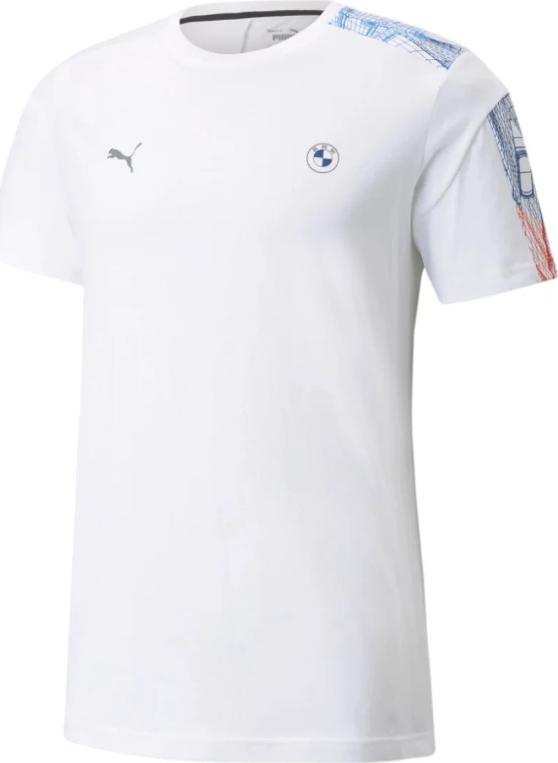 Biele tričko Puma BMW M Motorsport T7 Tee 531183-02 Veľkosť: XS