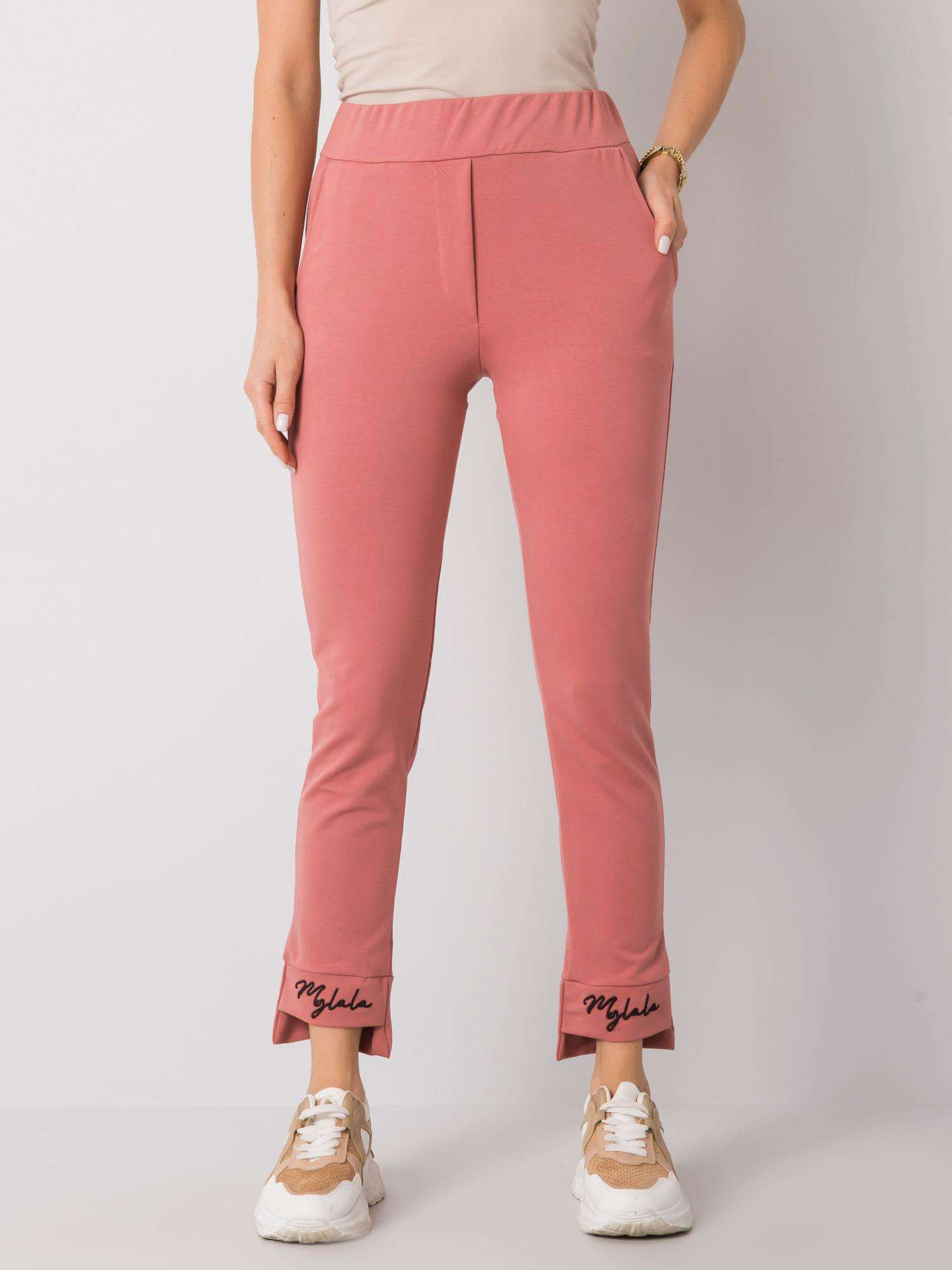 Marhuľové dámske tepláky FA-DR-7337.27X-pink Veľkosť: L/XL