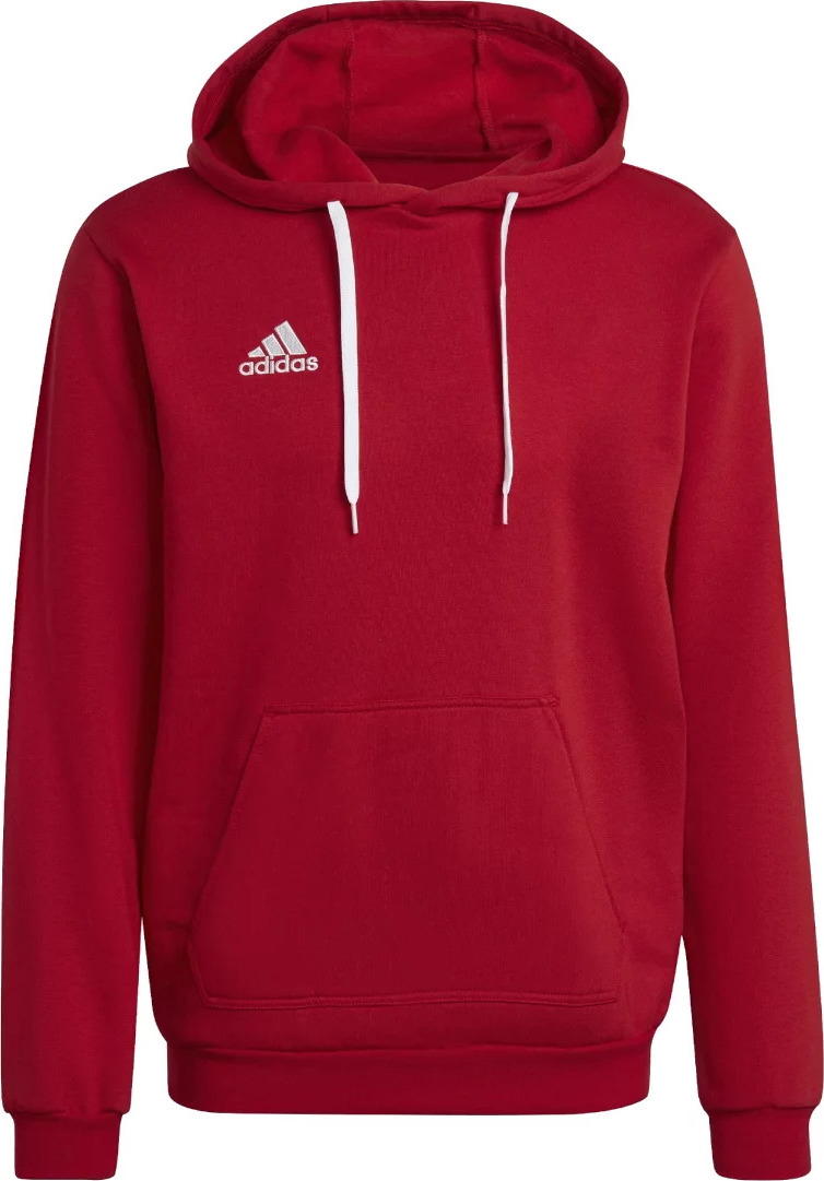 Červená pánska mikina adidas Entrada 22 Sweat Hoodie H57514 Veľkosť: XL