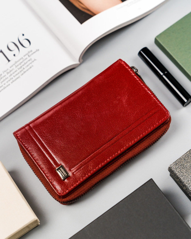 Rovicky Červená peňaženka s RFID ochranou V084 CPR-008-BAR-6811 RED Veľkosť: ONE SIZE