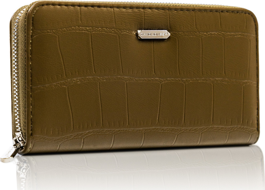 David Jones Khaki peňaženka so štruktúrou zvieracej kože Z011 P110-510A-6018 BREEN Veľkosť: ONE SIZE