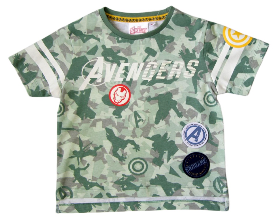 Zelené chlapčenské tričko s krátkym rukávom Marvel Avengers Veľkosť: 104