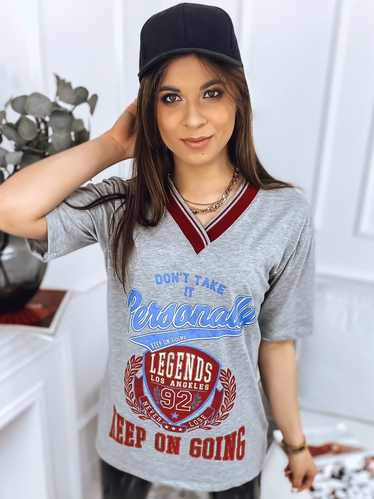 Sivé tričko s potlačou LEGENDS RY1940 Veľkosť: M