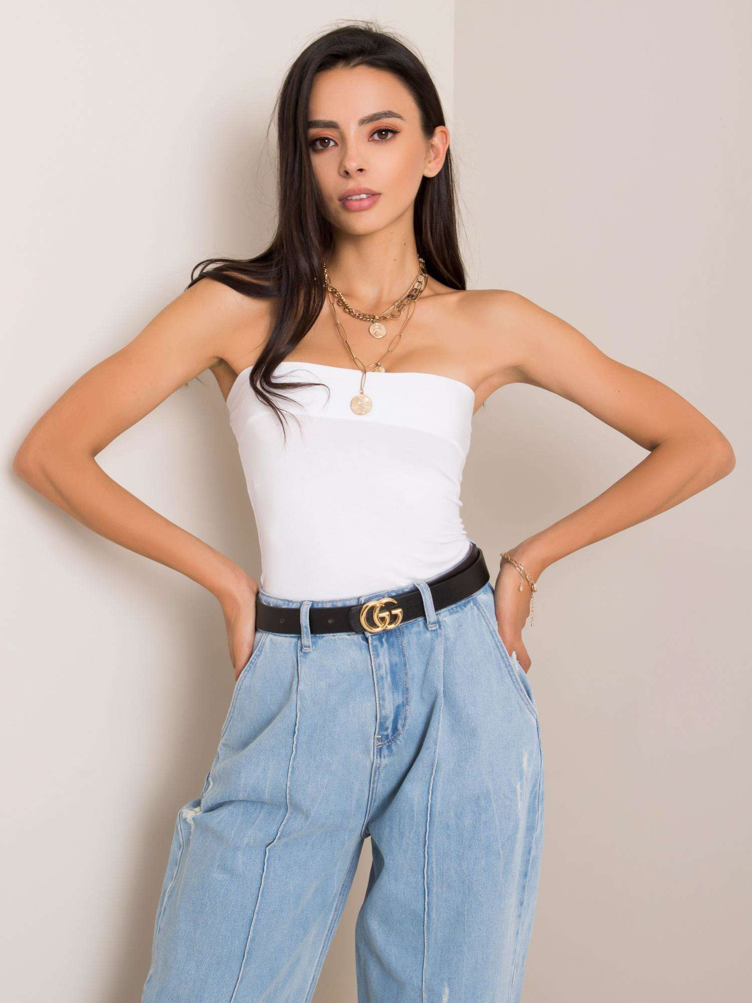 Dámsky biely top BR-TP-2608.50-biały Veľkosť: L