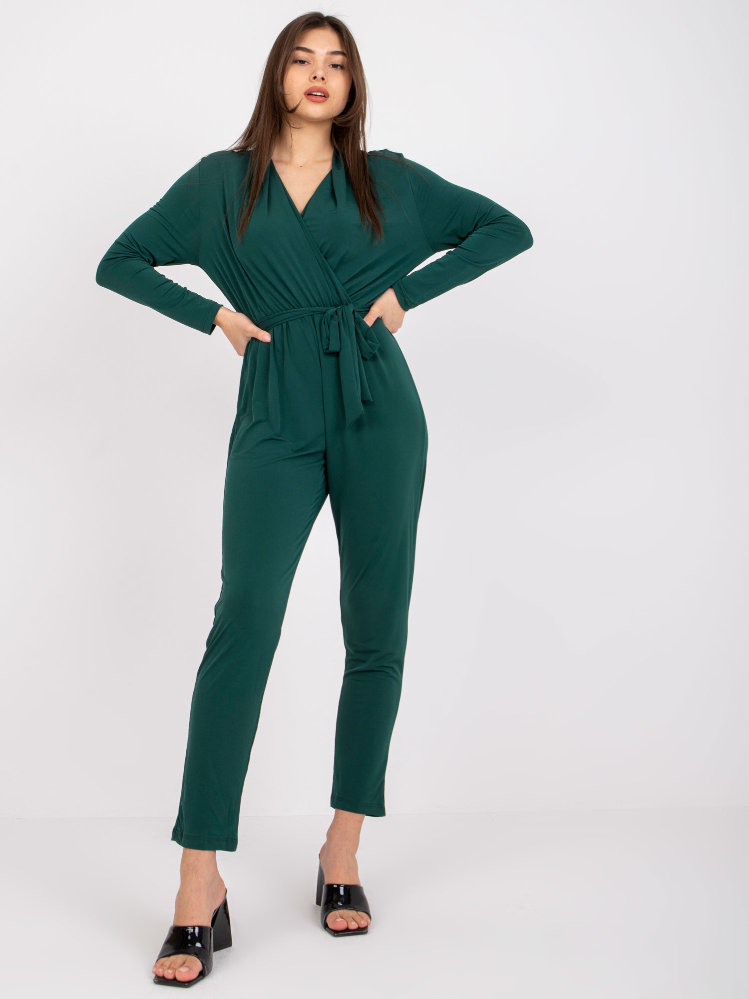 Tmavozelený dlhý overal Serafini -EM-KO-U603.46P-dark green Veľkosť: ONE SIZE